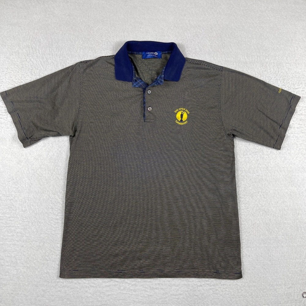 Turnberry Polo‎ Shirt Mens Medium The Open Championship Y2K Golf Travel Preppy